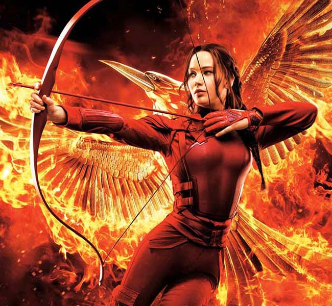 image of Jennifer Lawrence in the Hunger Games